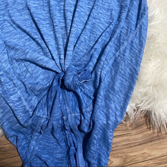 We the Free | Free People Slouchy Blue Burnout Top - Picture 4 of 11